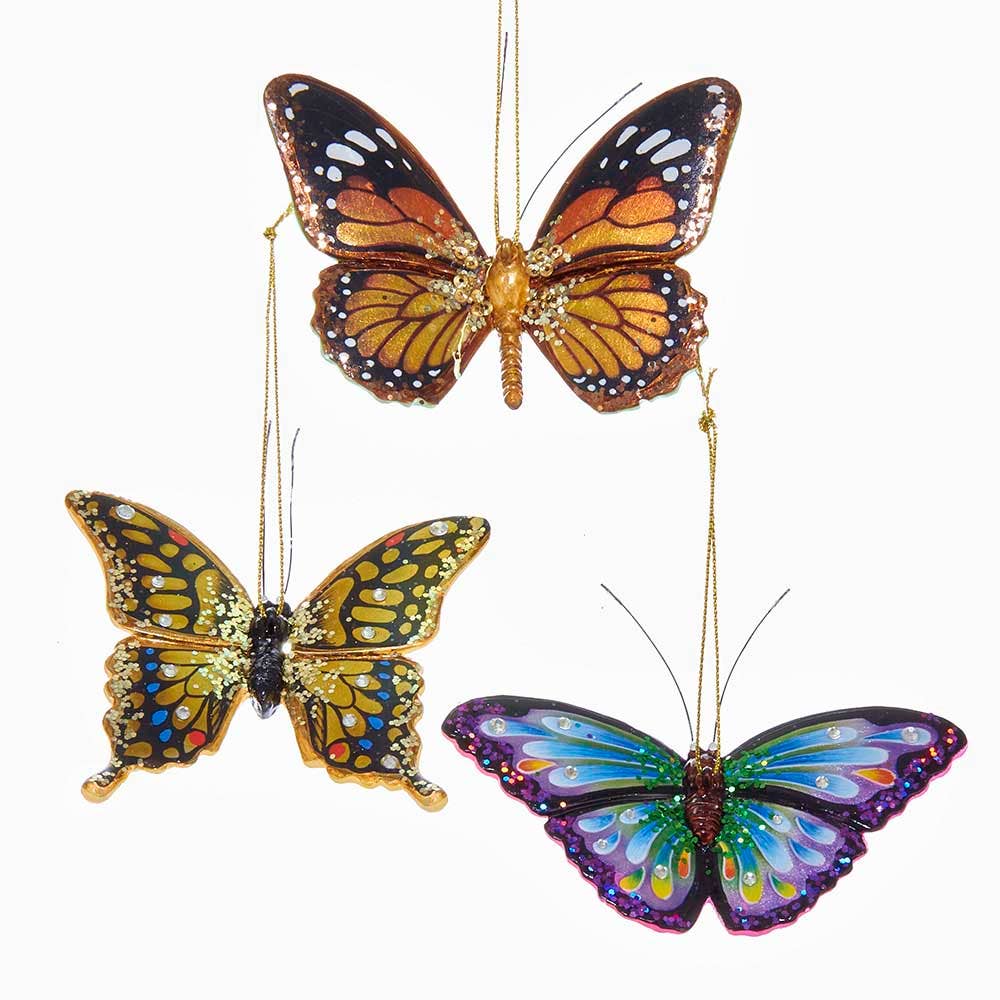 2.25-3.25"RESIN BUTTERFLY ORNAMENT 3/A