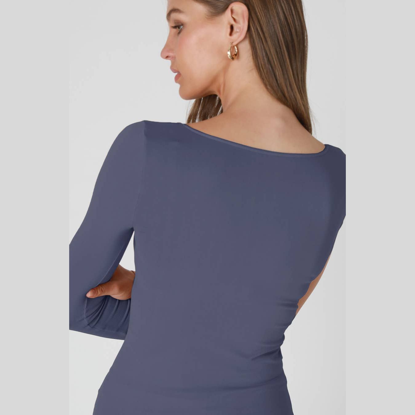 Long Sleeve Scoop Neck Top