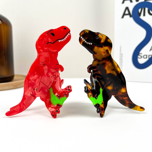 Tyrannosaurus Hair Clip, Acetate Animal Claw Clip - The Feral Market