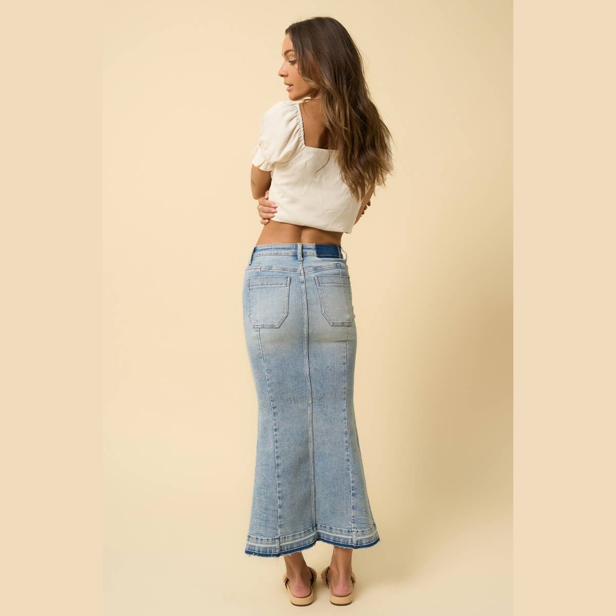 Mermaid Maxi Denim Skirt - The Feral Market