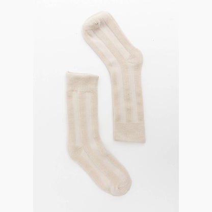 Cushioned Comfort: Women’s Cotton Terry Crew Socks