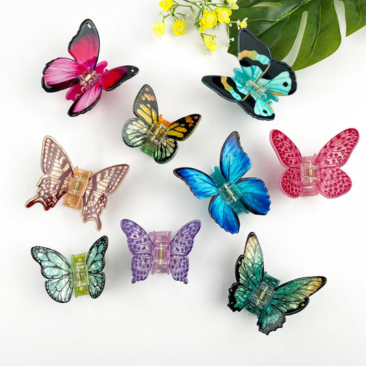 Elegant Colorful Butterfly Hair Claw Clip - The Feral Market