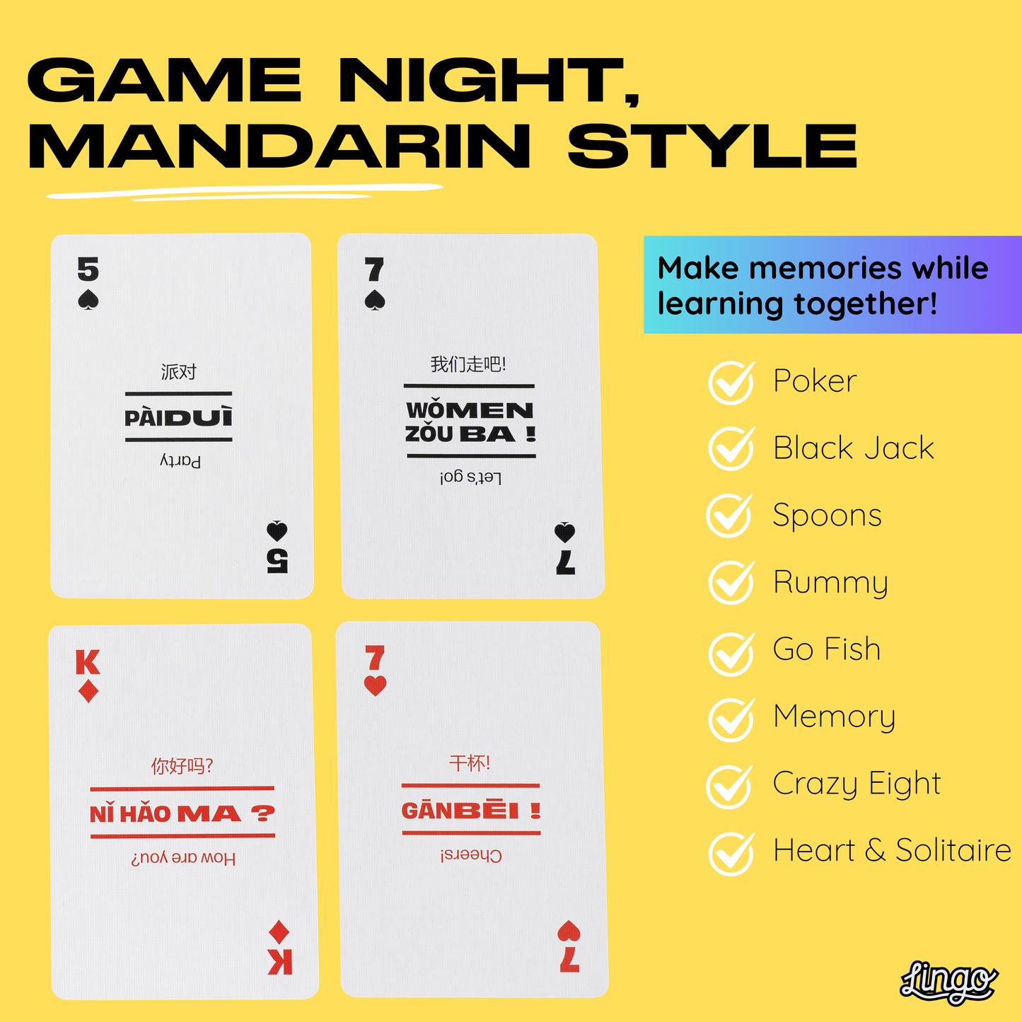 Mandarin Travel Playing Cards