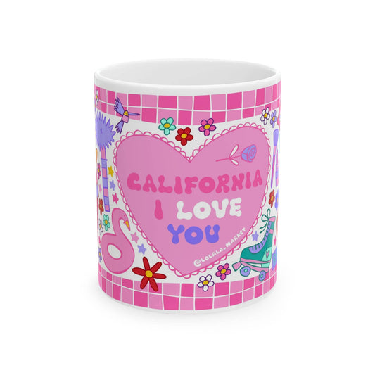 California I Love You - *GIRLY* Coffee Mug (11oz)