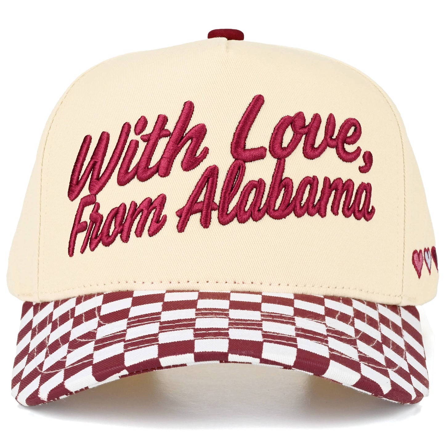 C.C WITH LOVE FROM 'State' Letter on Two Tone Trucker Hat