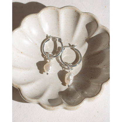 Silver Sea Hoops