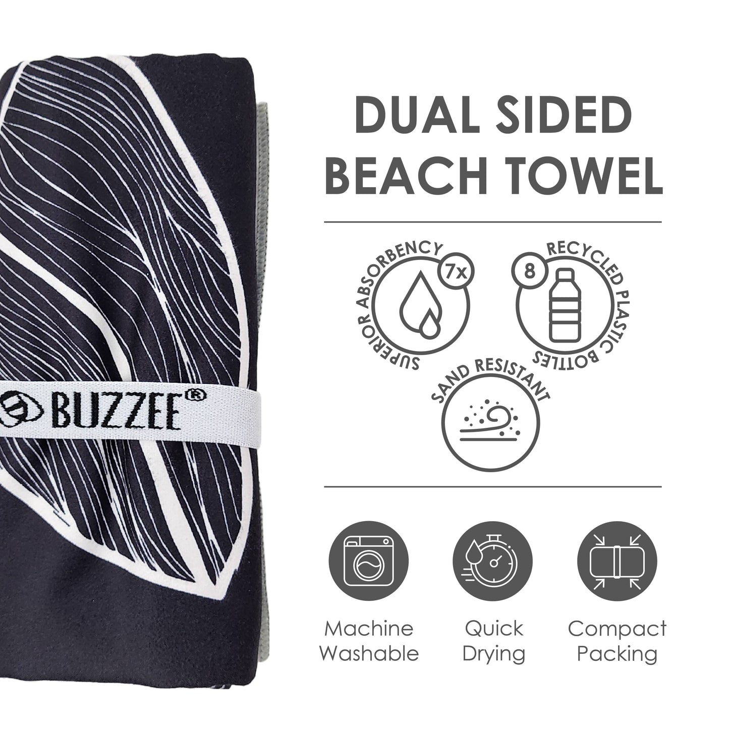 Sand Resistant Beach Towels - Double Sided Beach Towels