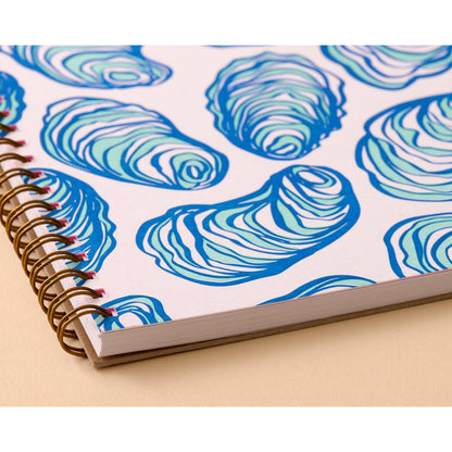 Oysters A5 Letterpress Spiral Notebook - Made in USA - Seafood - Foodie - Ocean - Beach - Coastal - Back to School - The Feral Market