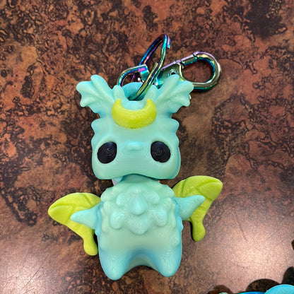 3D Printed Cute Lunar Moth Pixie Keychain