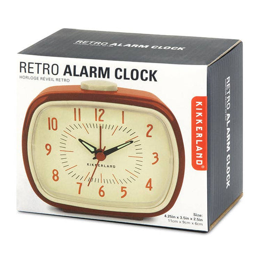 Retro Alarm Clock + Red - The Feral Market