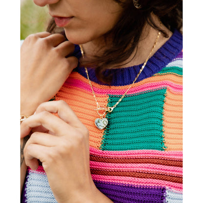 Self Love Toggle Necklace - Abalone