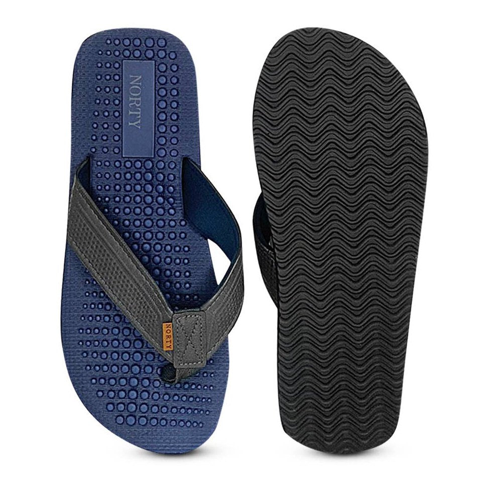 Norty MEN'S 8-13 SANDALS NAVY GREY Prepack 11121