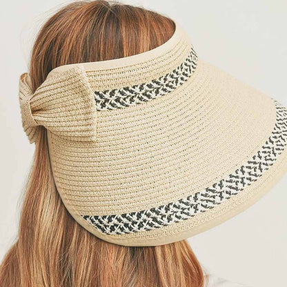 TWO PATTERNS LINE ROLL UP SUN VISOR