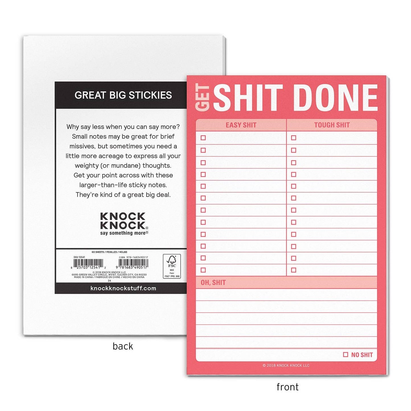 Get Shit Done Great Big Sticky Notes