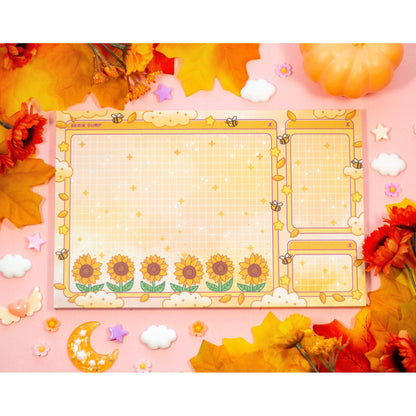 Sunflower Dreams Brain Dump Planner Pad