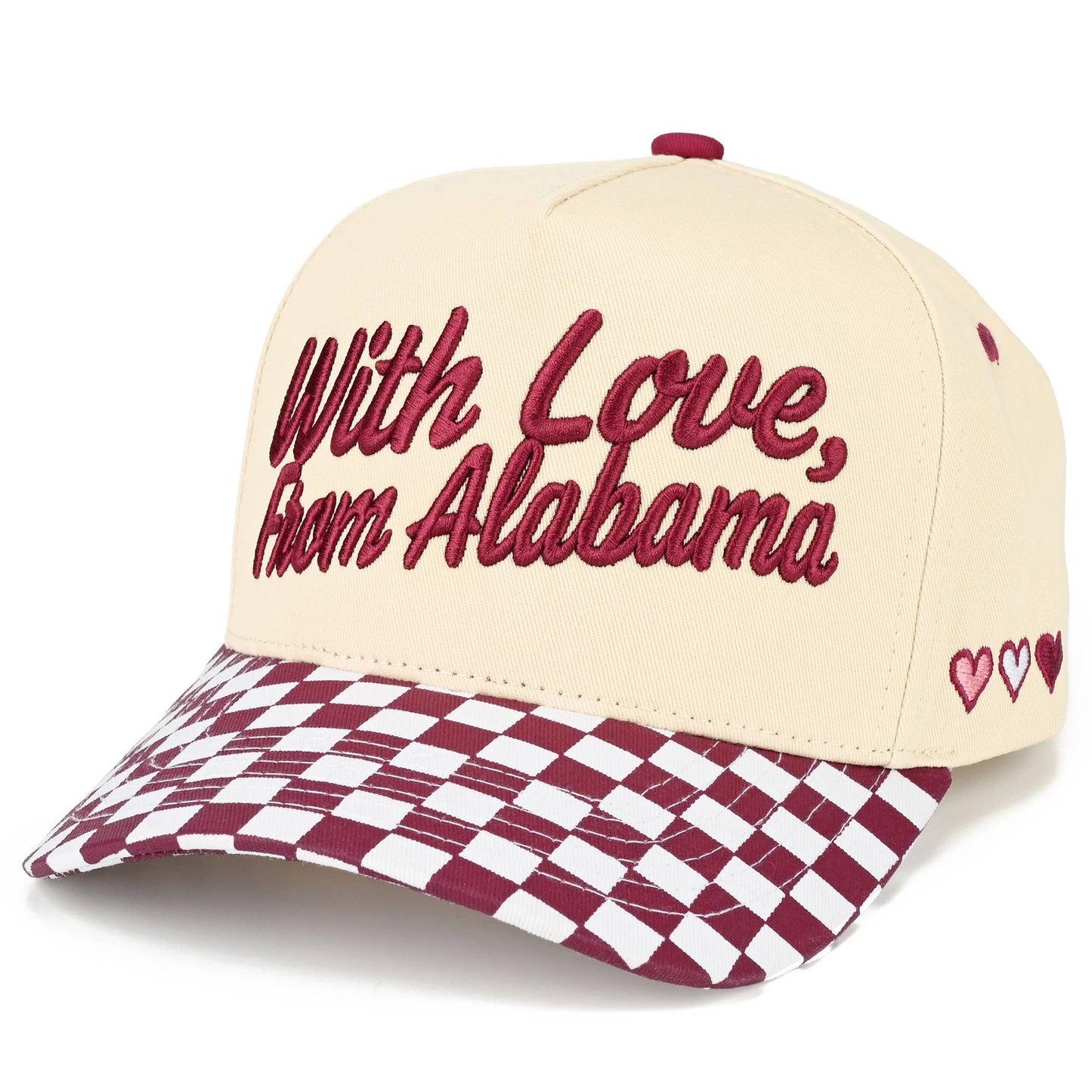C.C WITH LOVE FROM 'State' Letter on Two Tone Trucker Hat