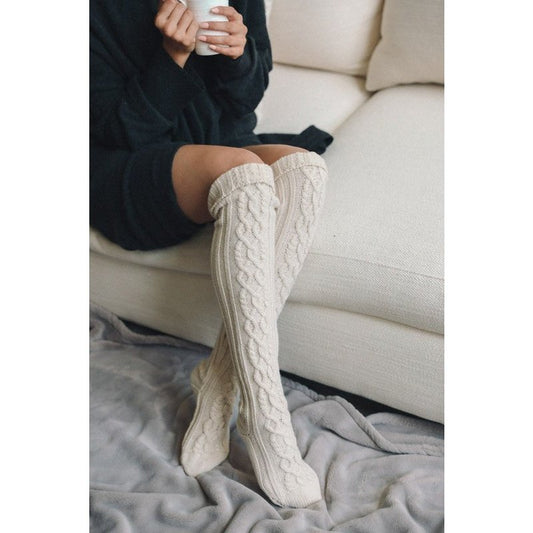 Cable Knit Socks