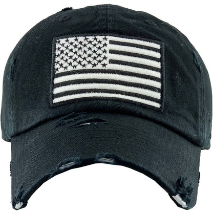 American Flag Vintage Baseball Cap