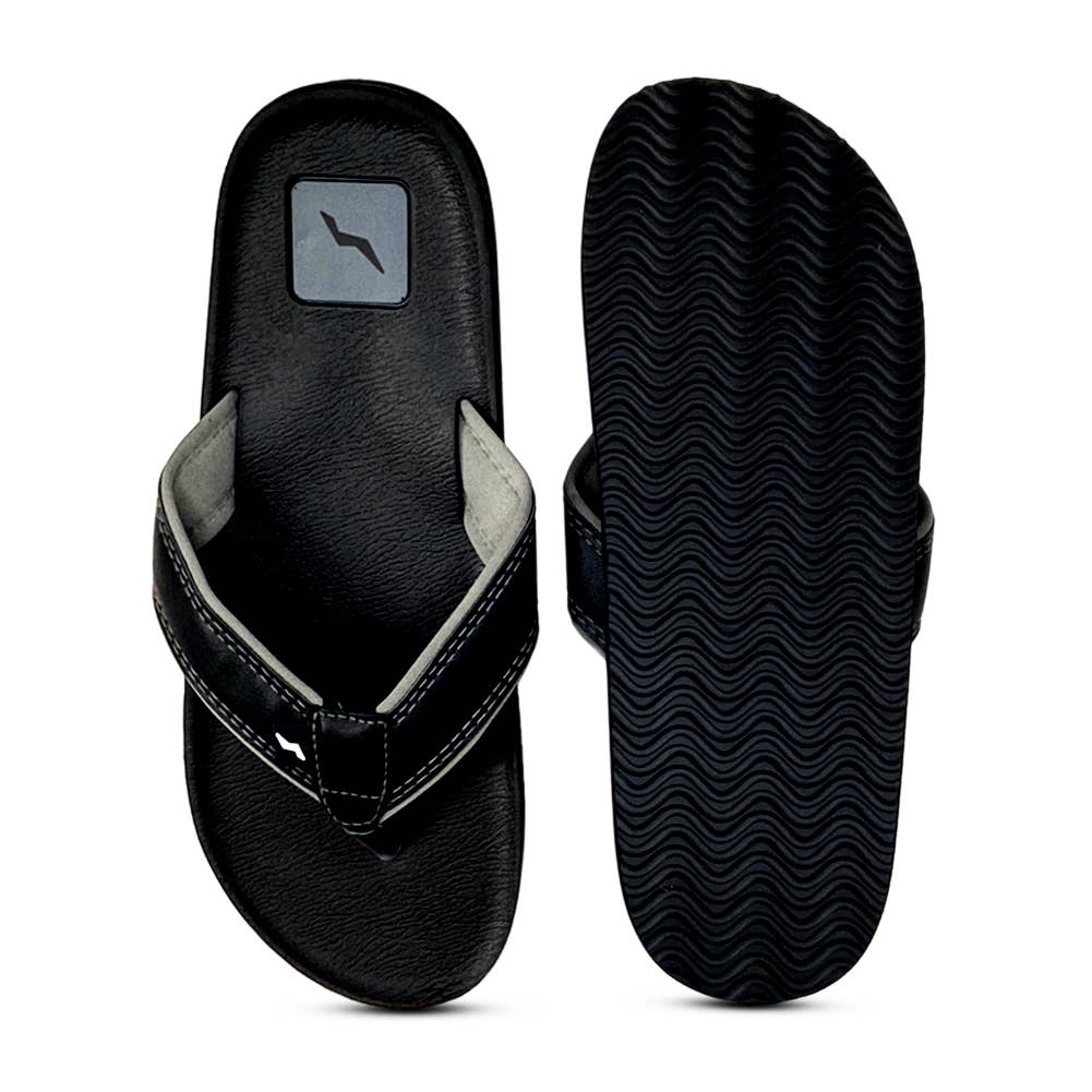 Norty Men's Comfort Sandal Flip Flop, 11166 Black - The Feral Market