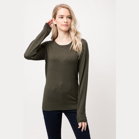 Cielo Simplicity Crew Neck Pull Over