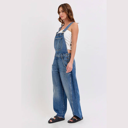Mid-Waisted Barrel Overall [WV89597BR-M]