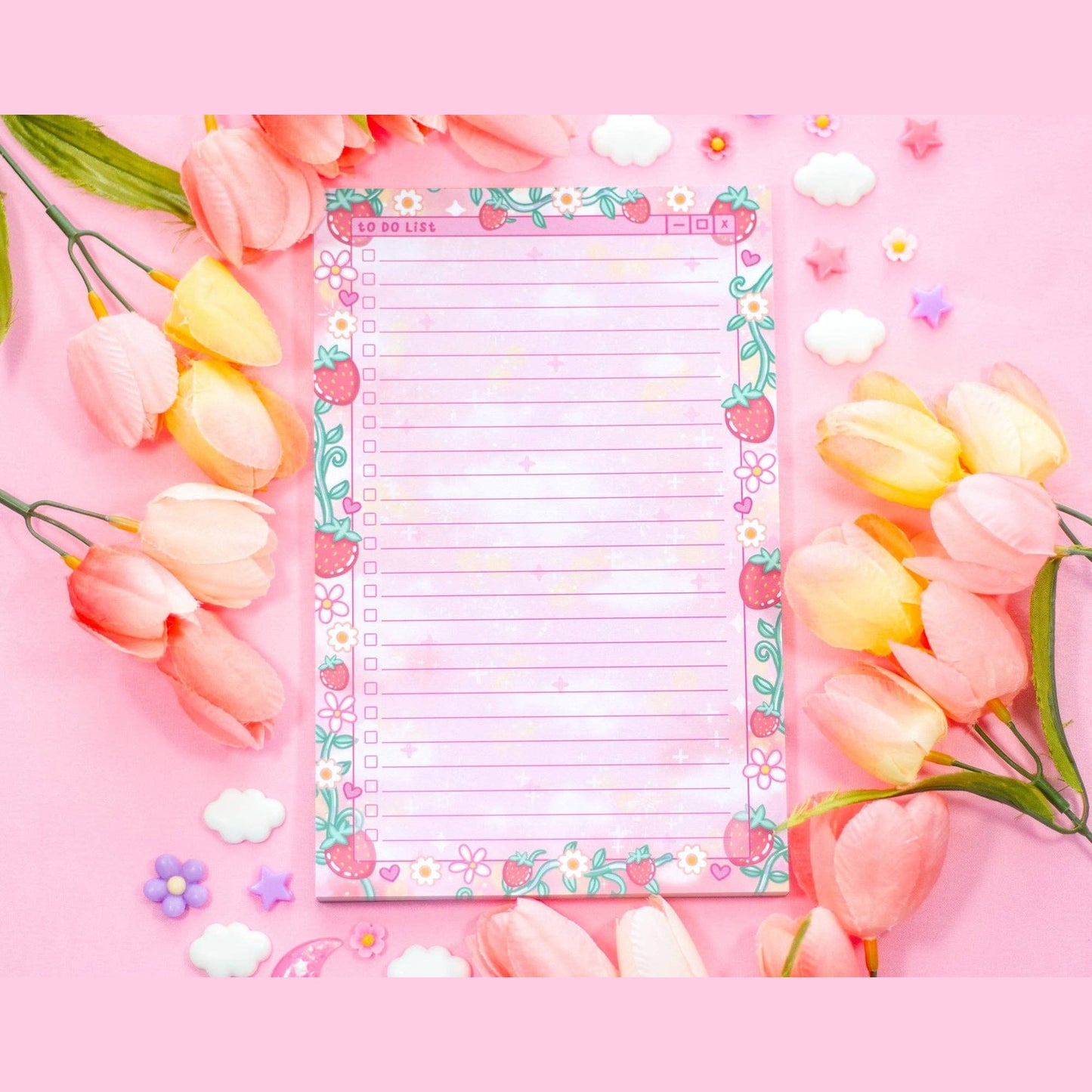 Strawberries To Do List Planner Pad
