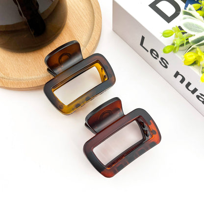 Square Thickened Hair Clip, Gradient Claw Clip