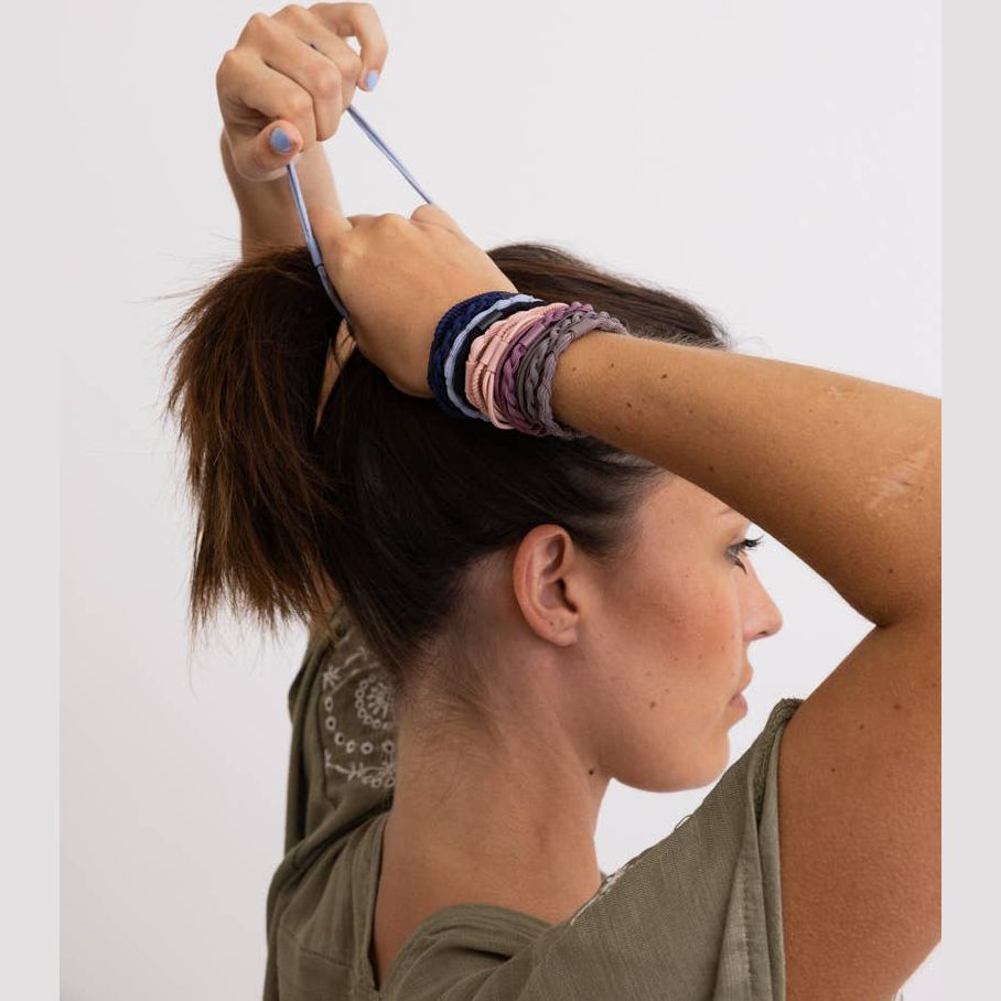 Solid Hues Twisted Stackable Hair Tie Bracelet Set 🥰 - The Feral Market