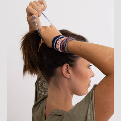 Solid Hues Twisted Stackable Hair Tie Bracelet Set 🥰 - The Feral Market