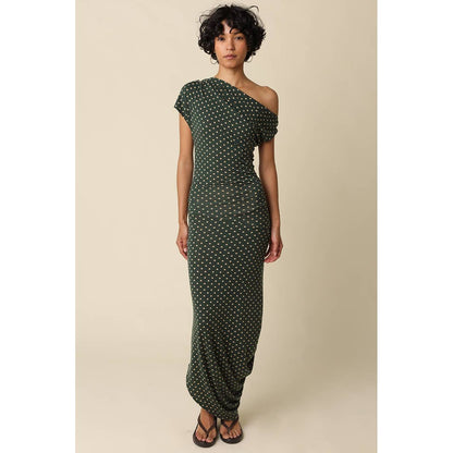 Camille Polka Dot Maxi Dress - The Feral Market