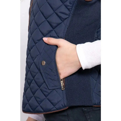 Rib Quilted Padded Vest