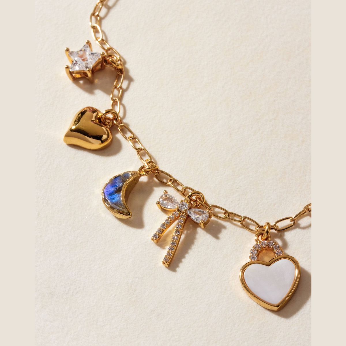 Celestial Petals Charm Necklace