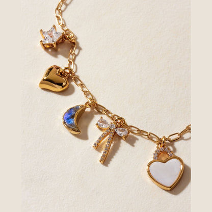 Celestial Petals Charm Necklace