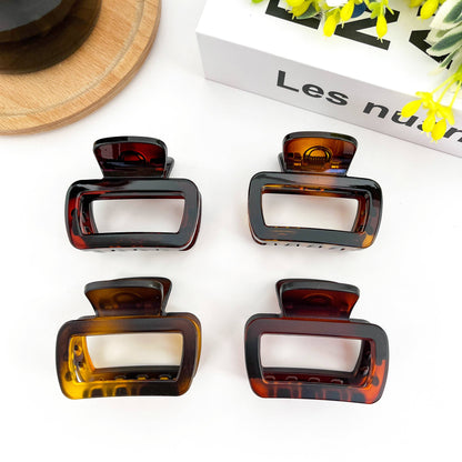 Square Thickened Hair Clip, Gradient Claw Clip