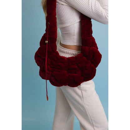 Plush Cloud Knit Cross Body Bag