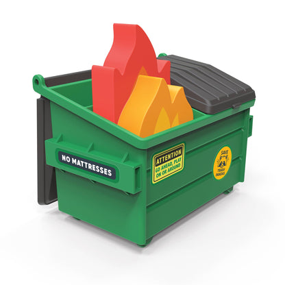 TRASH TALK Dumpster Fire Sharpener and Flame Erasers