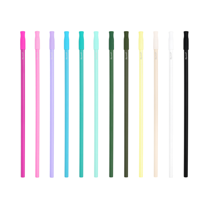 Long Ceramic Coated Stainless Steel Straw