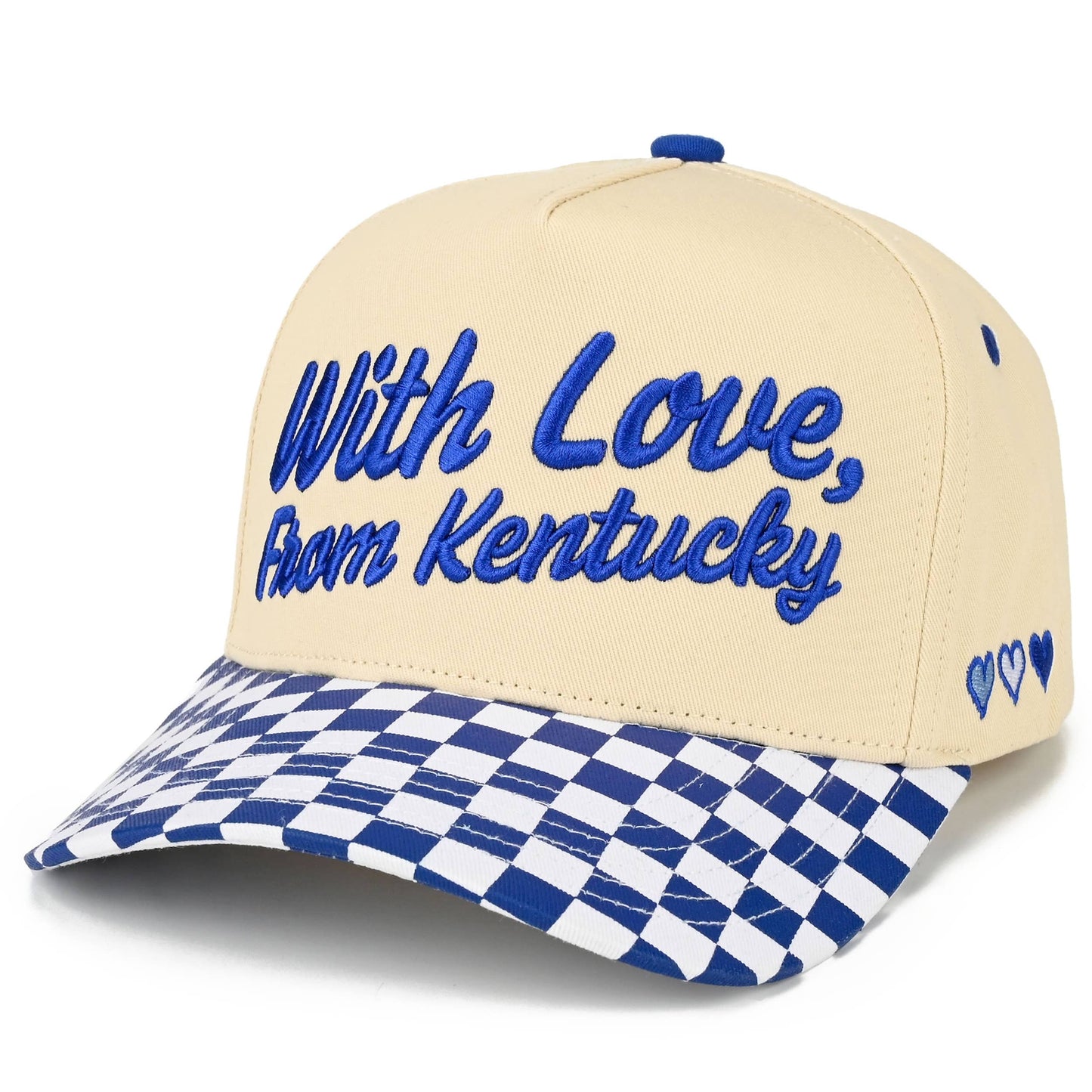 C.C WITH LOVE FROM 'State' Letter on Two Tone Trucker Hat