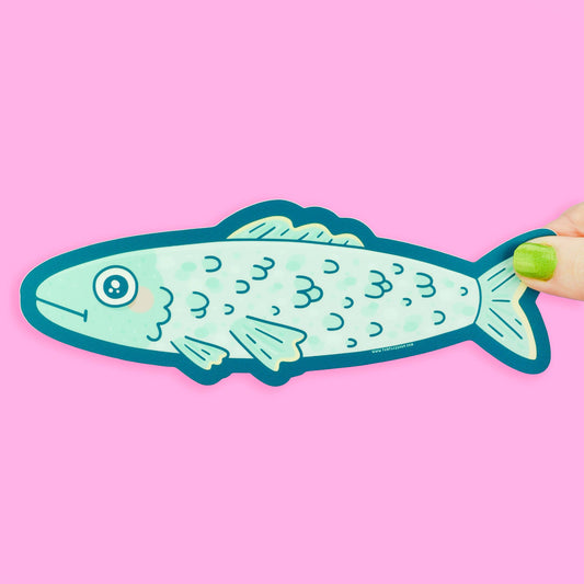 Sardine Fishy Long Vinyl Sticker - The Feral Market