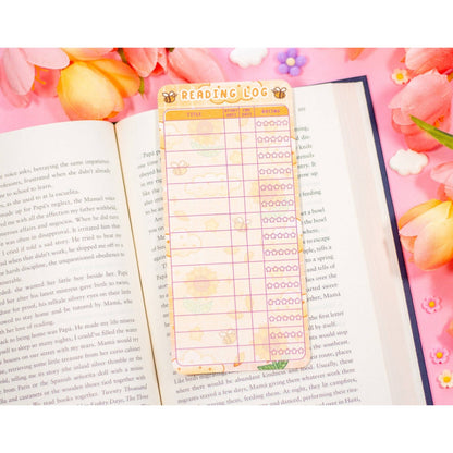 Sunflower Dreams Reading Log Bookmark
