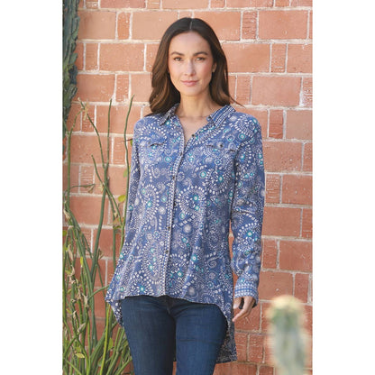 Paisley Print Button Up Shirt