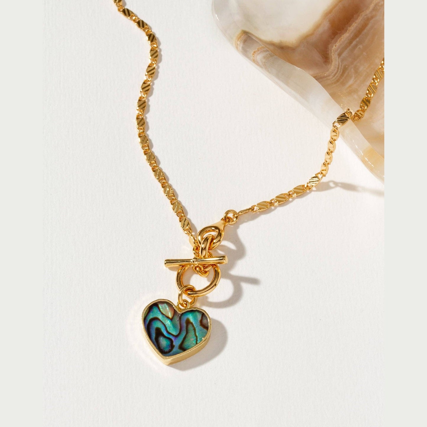 Self Love Toggle Necklace - Abalone