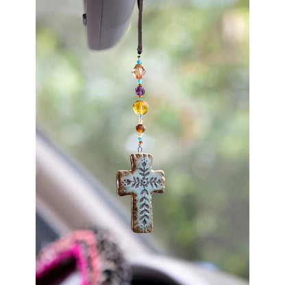 Artisan Cross Car Charm