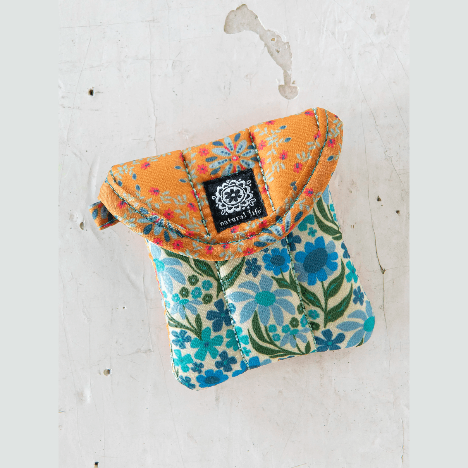 Earbud Case - Yellow Garland Medallion - Thumbnail 3