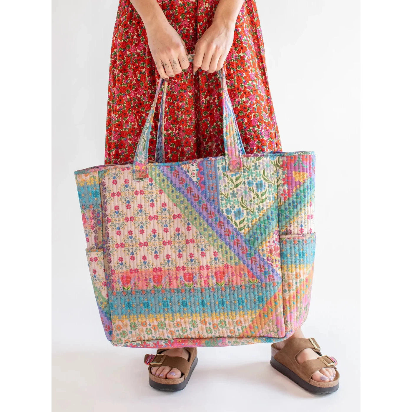 Reversible Quilted Tote Bag - Thumbnail 2