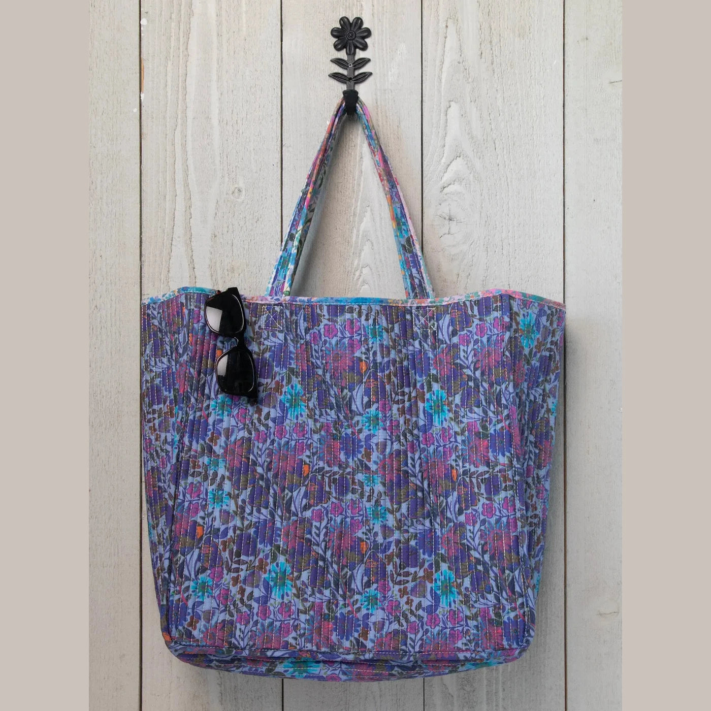 Reversible Quilted Tote Bag