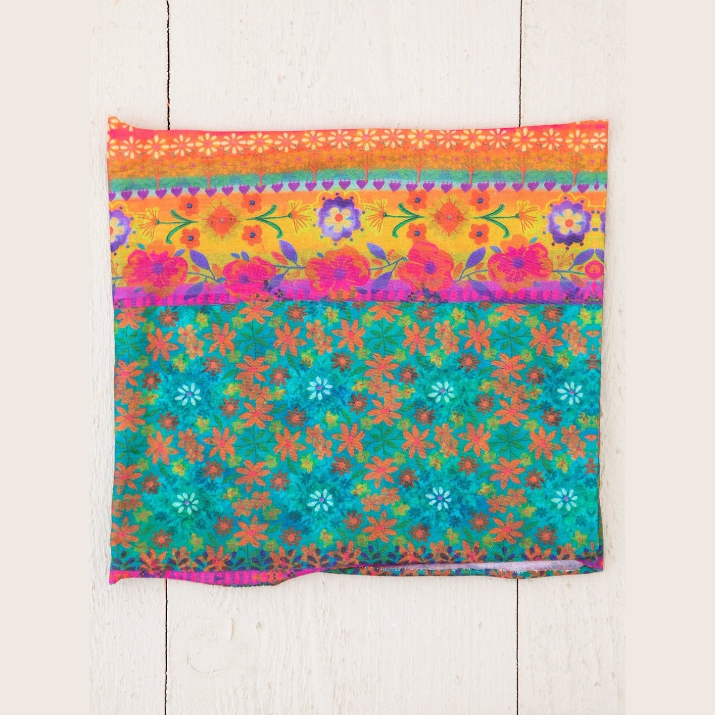 Half Boho Bandeau® Headband - Bright Border