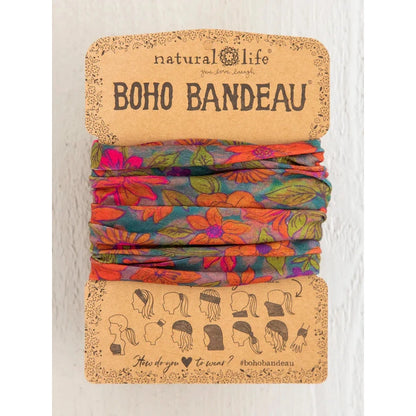 Full Boho Bandeau® Headband - Watercolor Neon