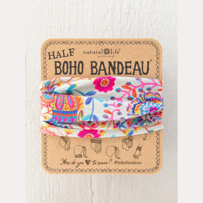 Half Boho Bandeau® Headband - Cream Folk