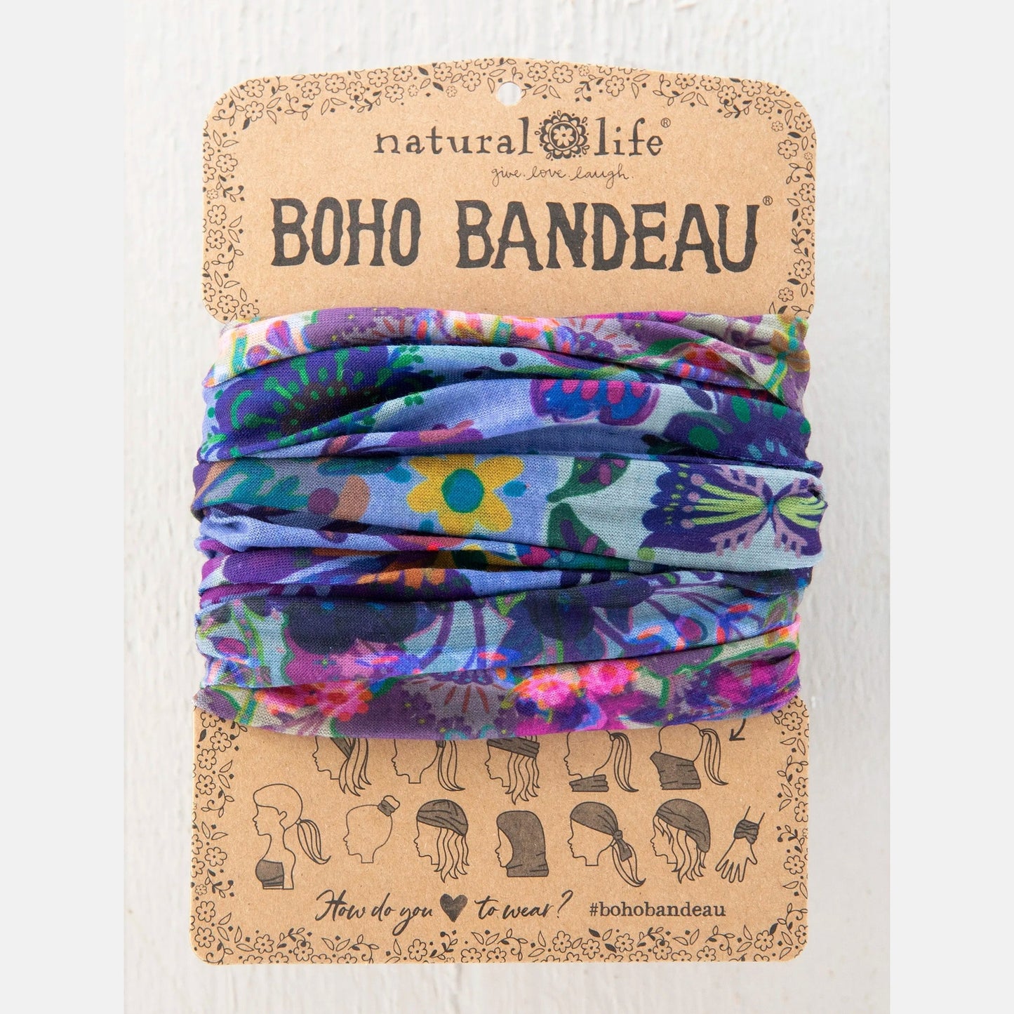 Full Boho Bandeau® Headband - Border Folk Garden